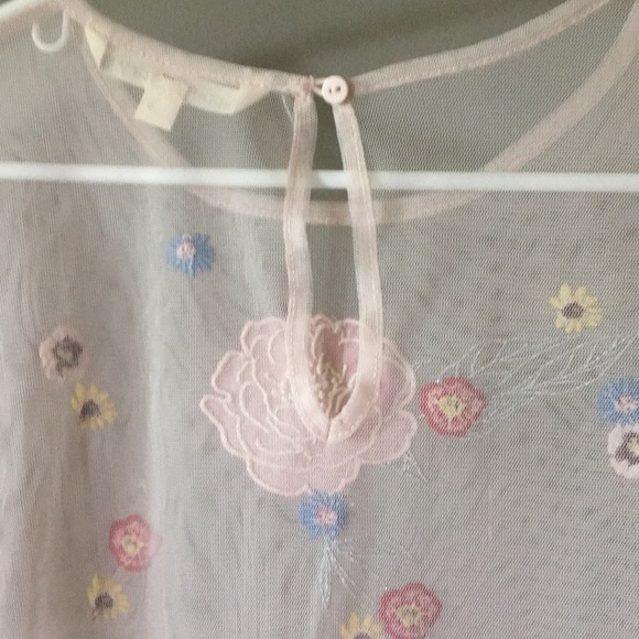 Sheer embroidered top - Picture 5 of 6